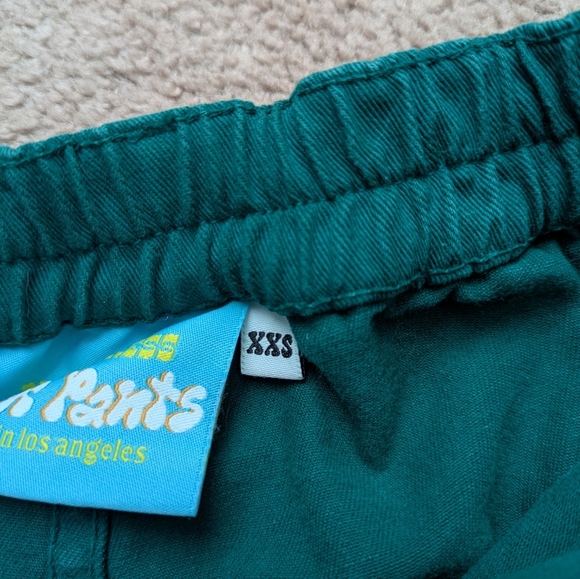 Big Bud Press Sun Baby Teal Green Cotton Work Pants Unisex XXS - Picture 4 of 15